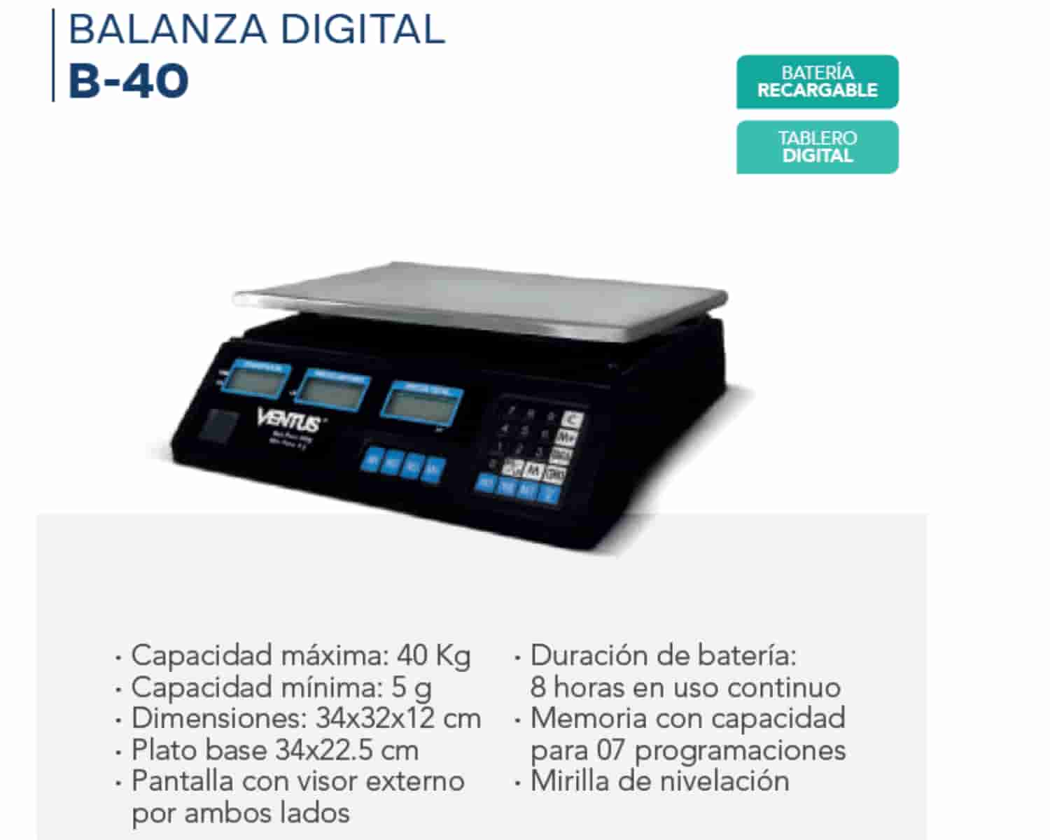BALANZA DIGITAL - B - 40