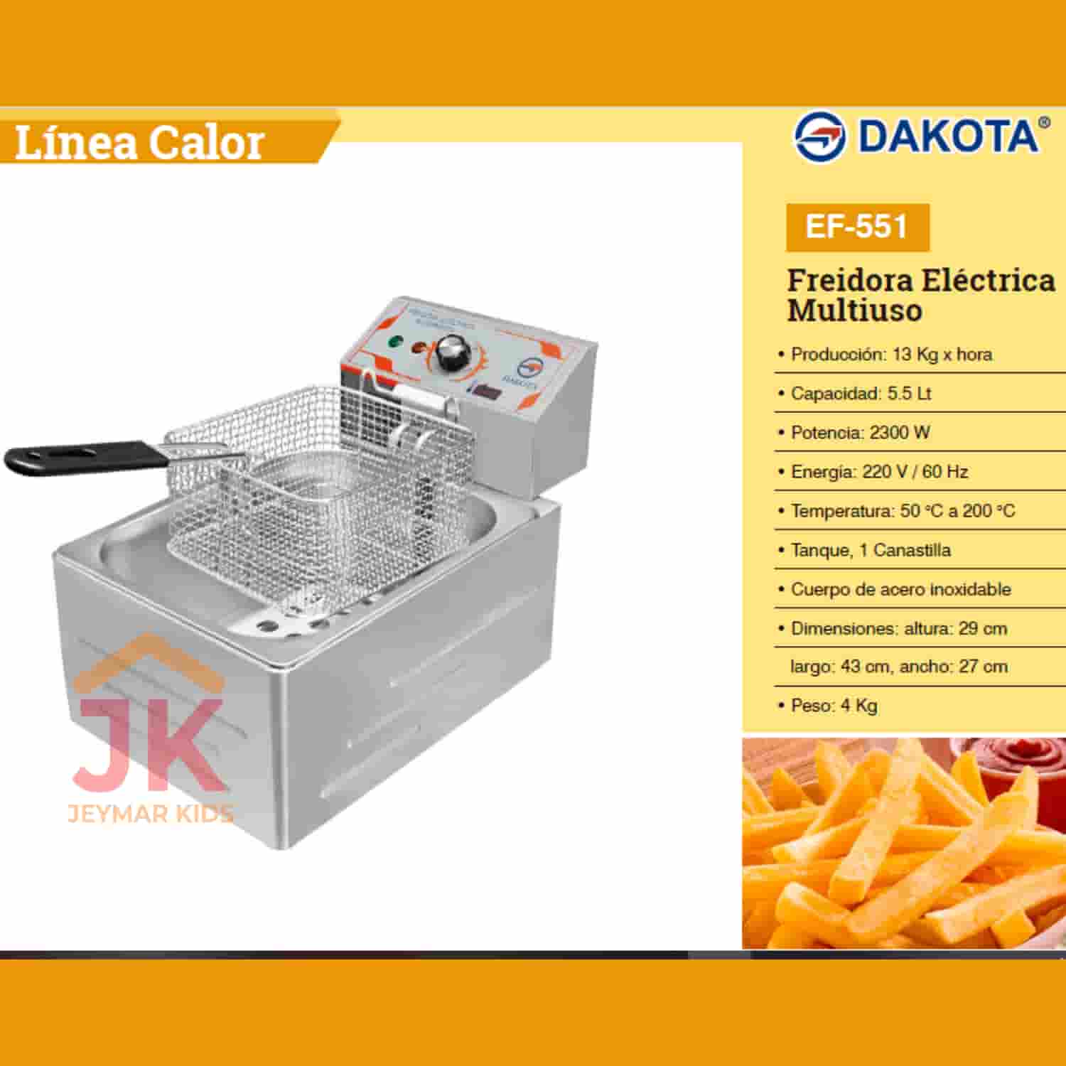 Freidora Eléctrica multiuso Dakota - EF - 551