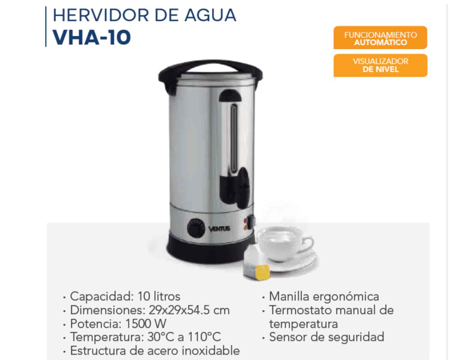 HERVIDOR DE AGUA - VHA - 10