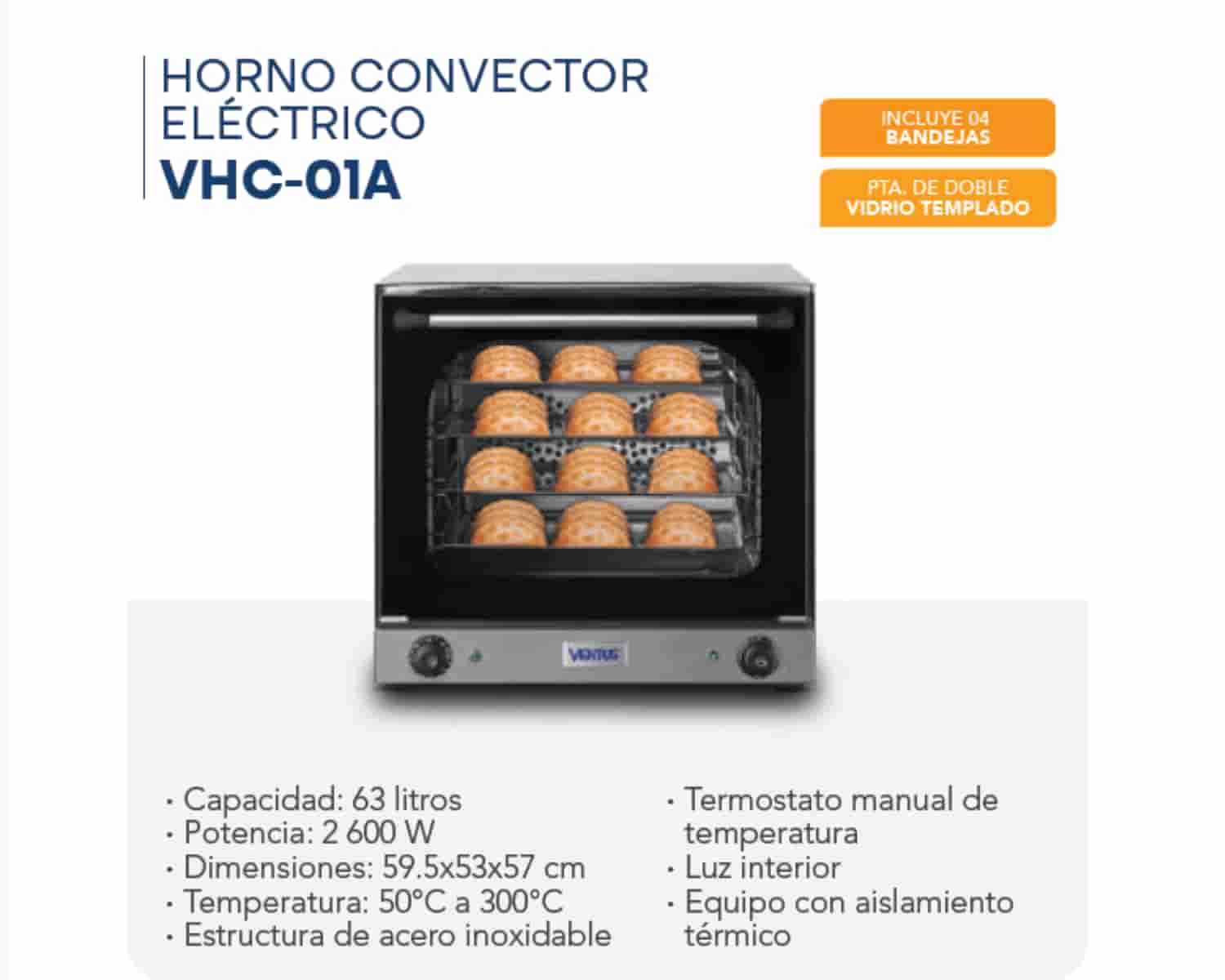HORNO CONVECTOR ELÉCTRICO - VHC - 01A