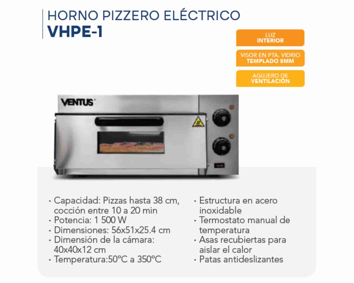 HORNO PIZZERO ELÉCTRICO - VHPE - 1