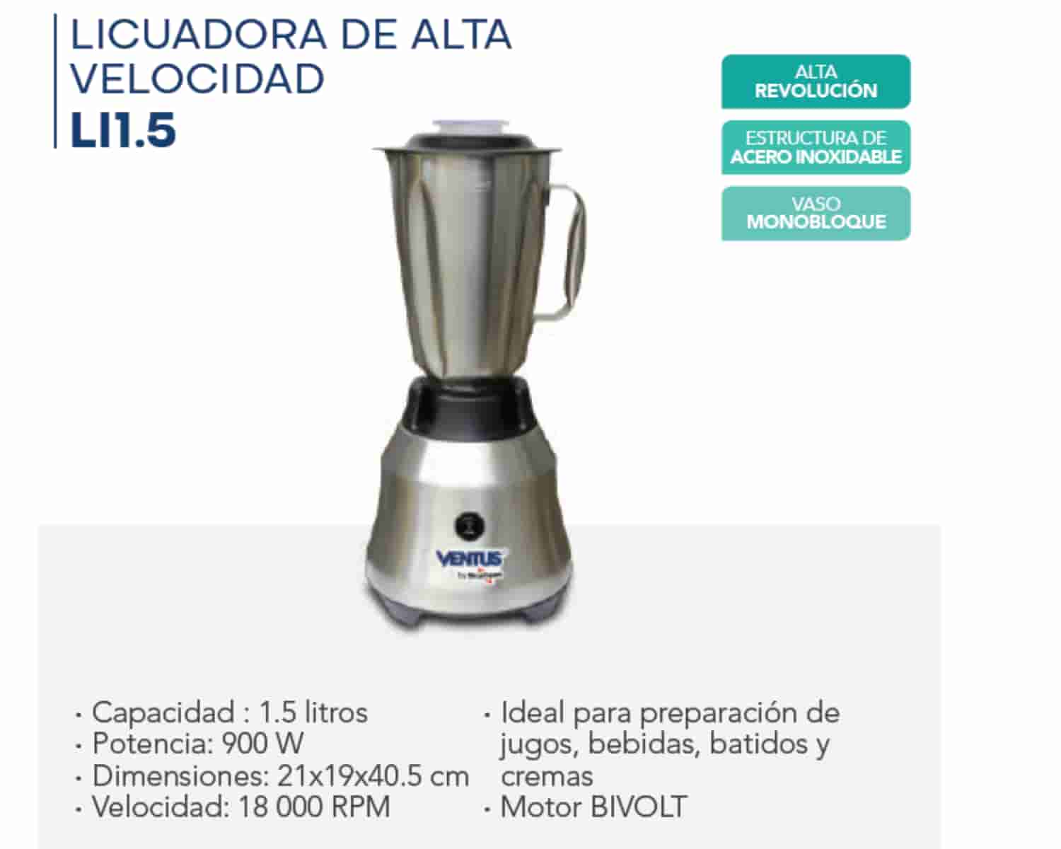 LICUADORA DE ALTA VELOCIDAD - LI1.5