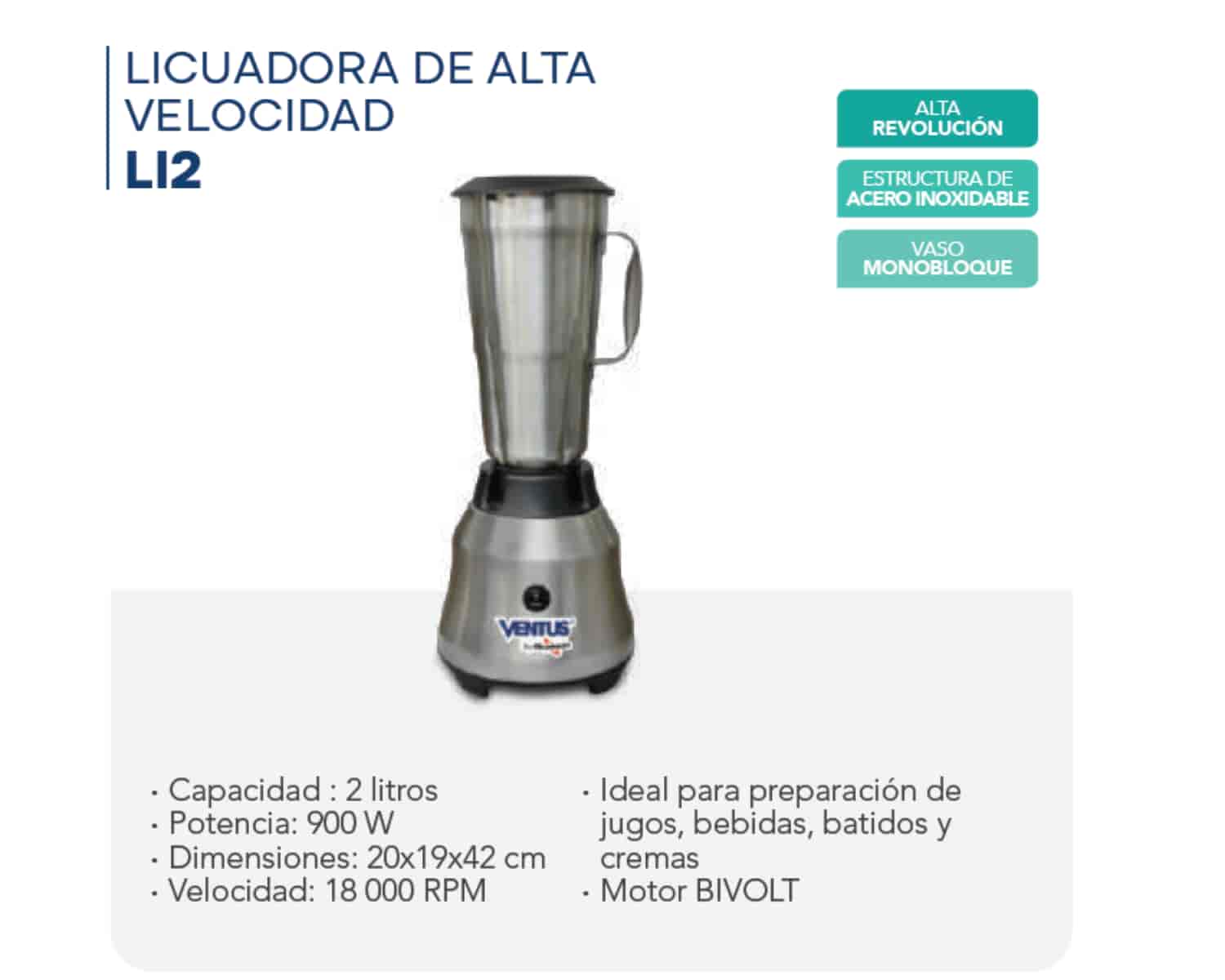 LICUADORA DE ALTA VELOCIDAD - LI2