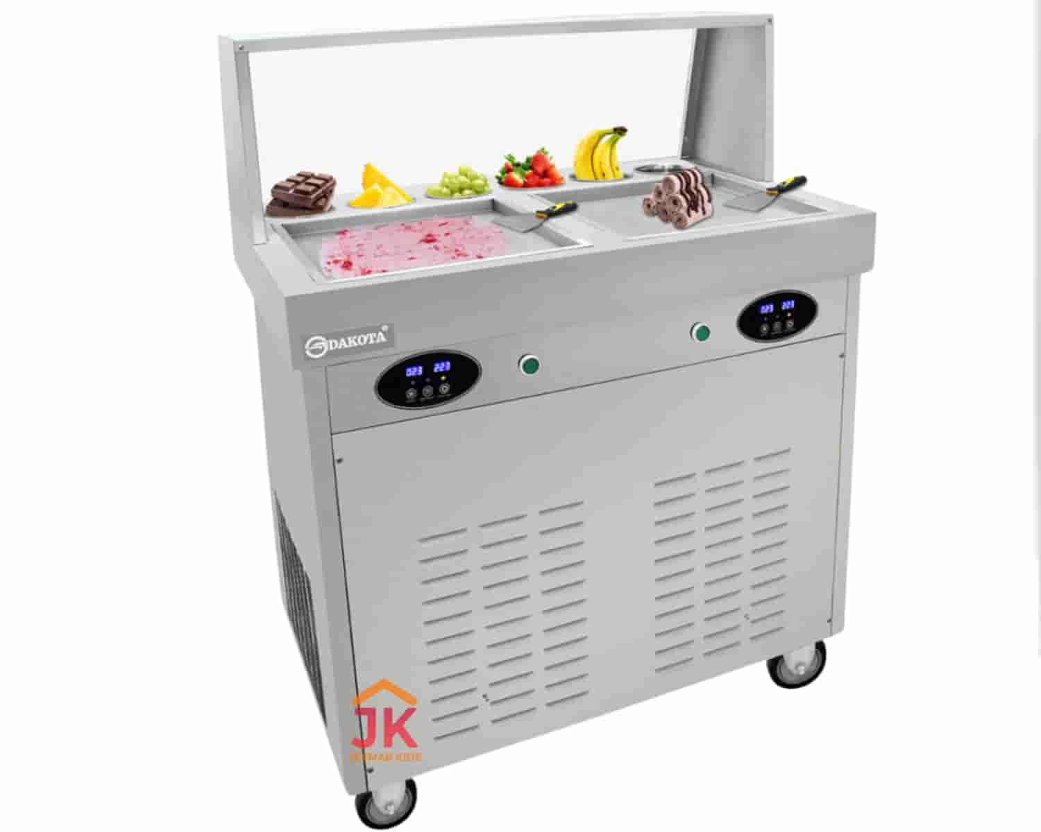 MAQUINA DE HELADO FRITO - DKF - 2C - DE 2 PLANCHAS