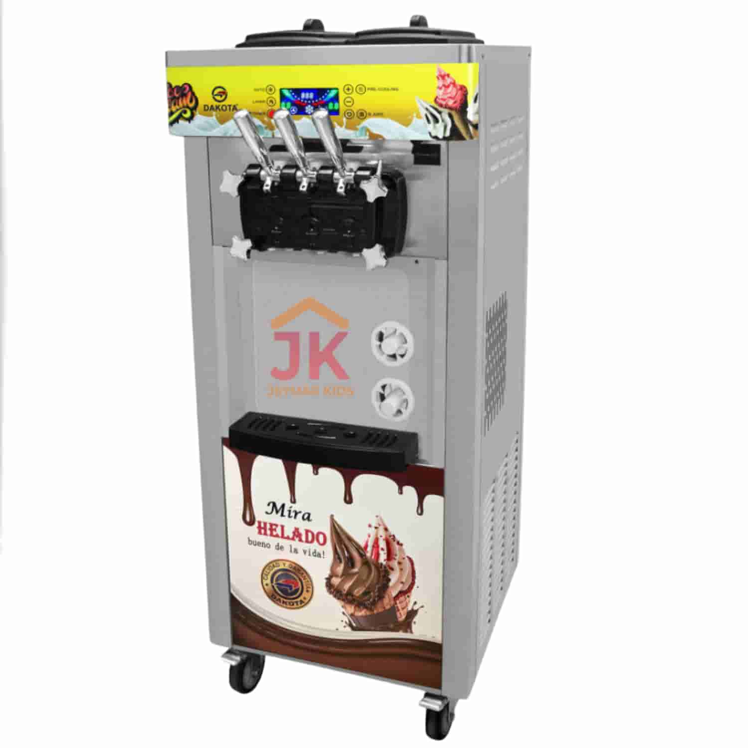 MAQUINA DE HELADO SOFT DK - 330 - MOTOR PREECOOLING 25 LT X HORA