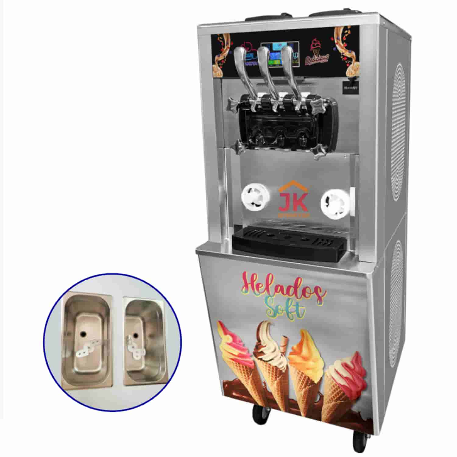 MAQUINA DE HELADOS SOFT DK - 360 – 25 LT X HORA