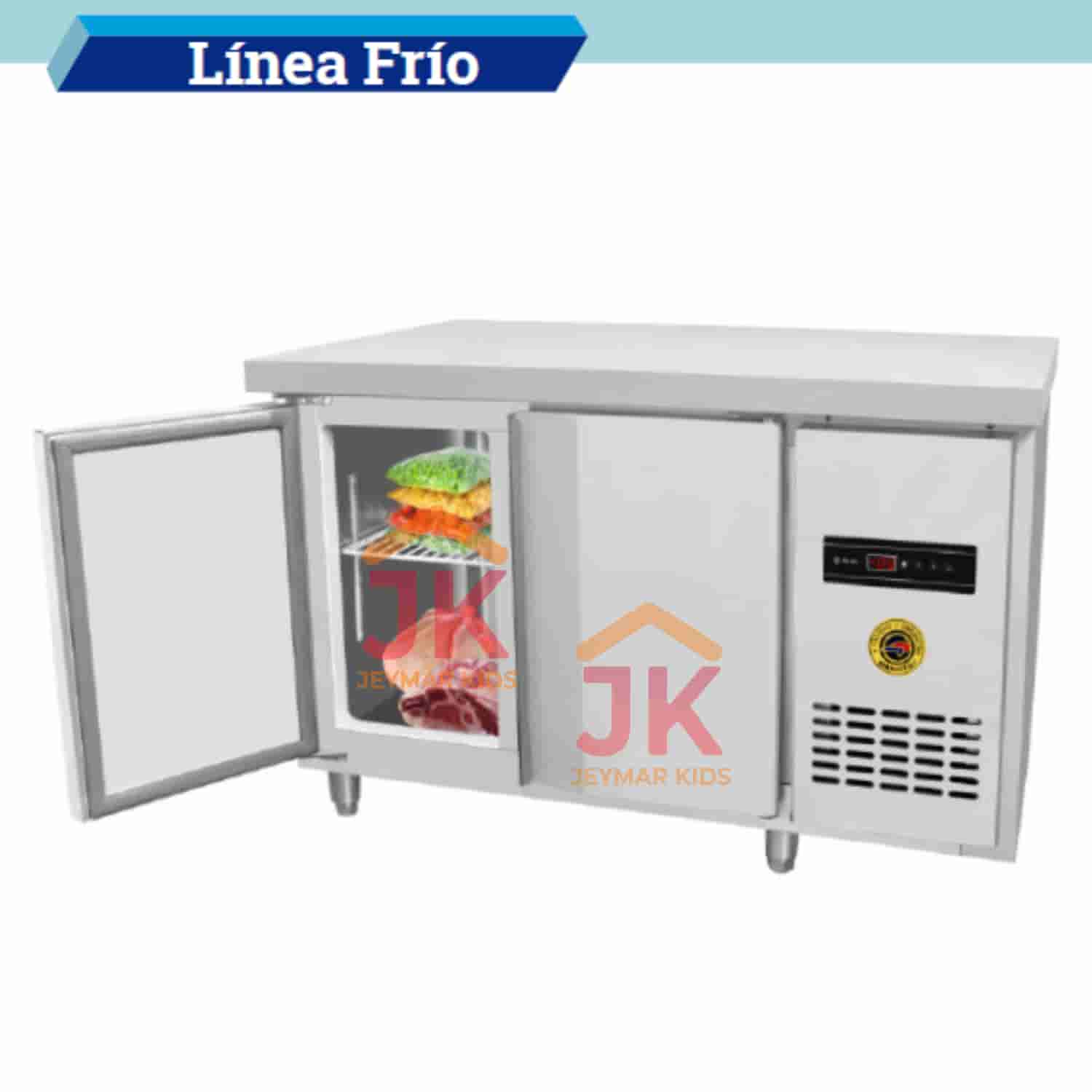 Mesa de trabajo con congeladora 2 puertas - 400lts - DKH - 40