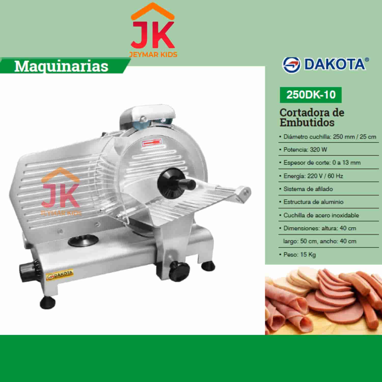 Cortadora de embutidos 250DK – 10 DAKOTA