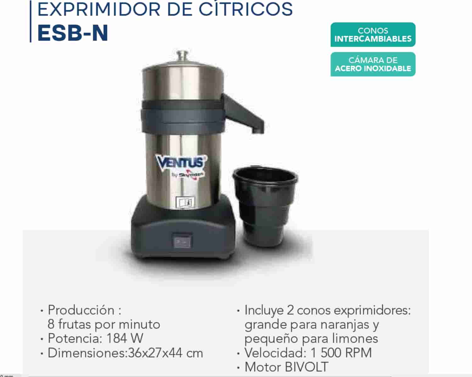 EXPRIMIDOR DE CÍTRICOS - ESB - N